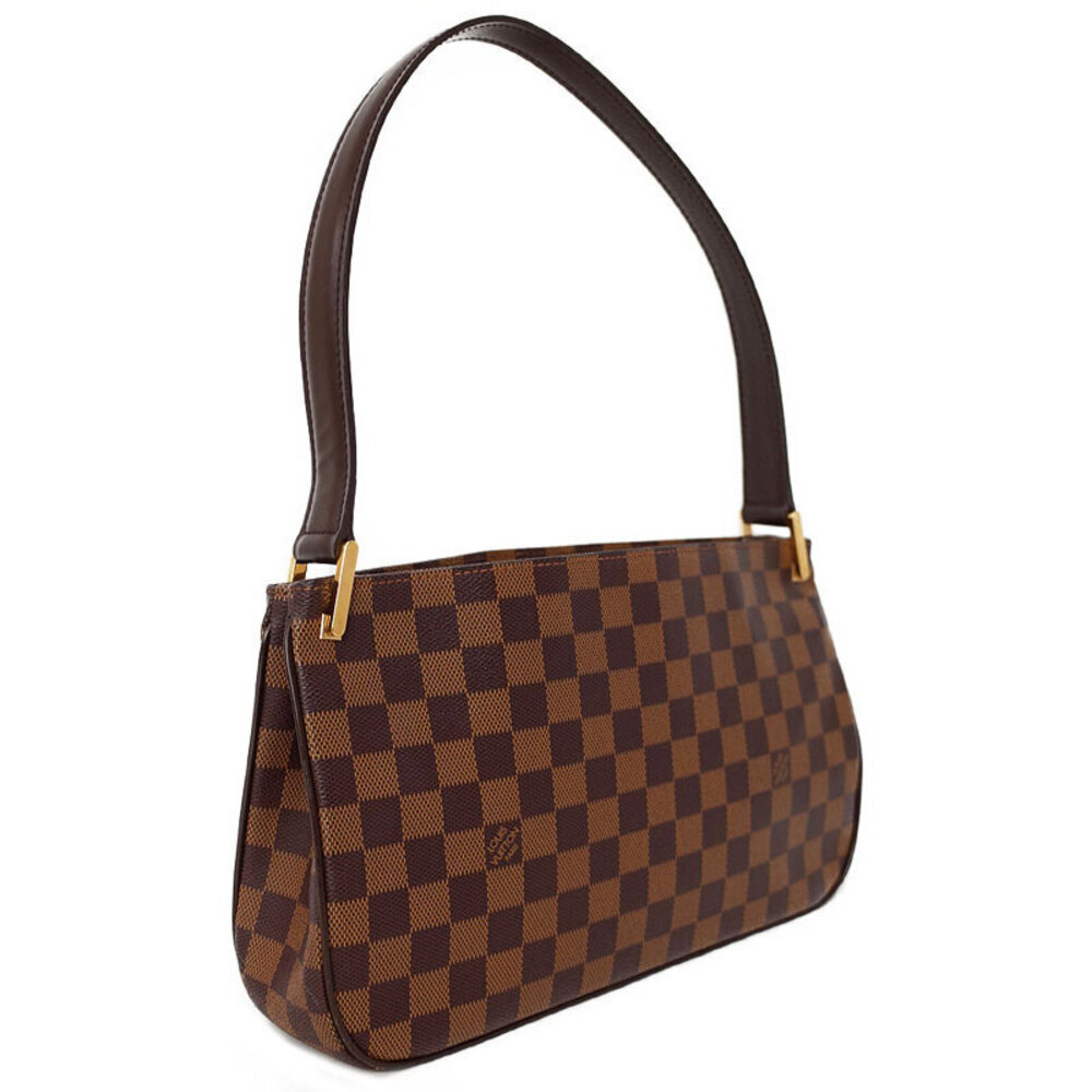 Louis Vuitton Damier Brown Ebene Canvas Bag Shoulder Aubagne